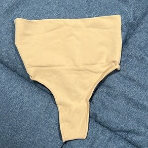Skims high waisted thong tummy control